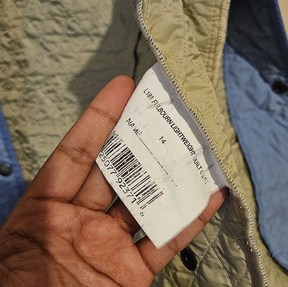 Barbour Fulbourn Gilet Vest In Light Baby Blue - Picture 3 of 5